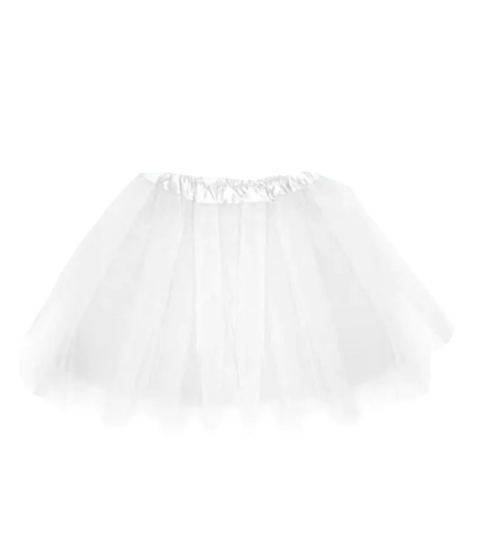 Adult 3 Layers Tulle Tutu - White - Everything Party