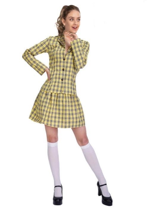 Adult 90s Checked Pretty School Girl Costume - Everything Party