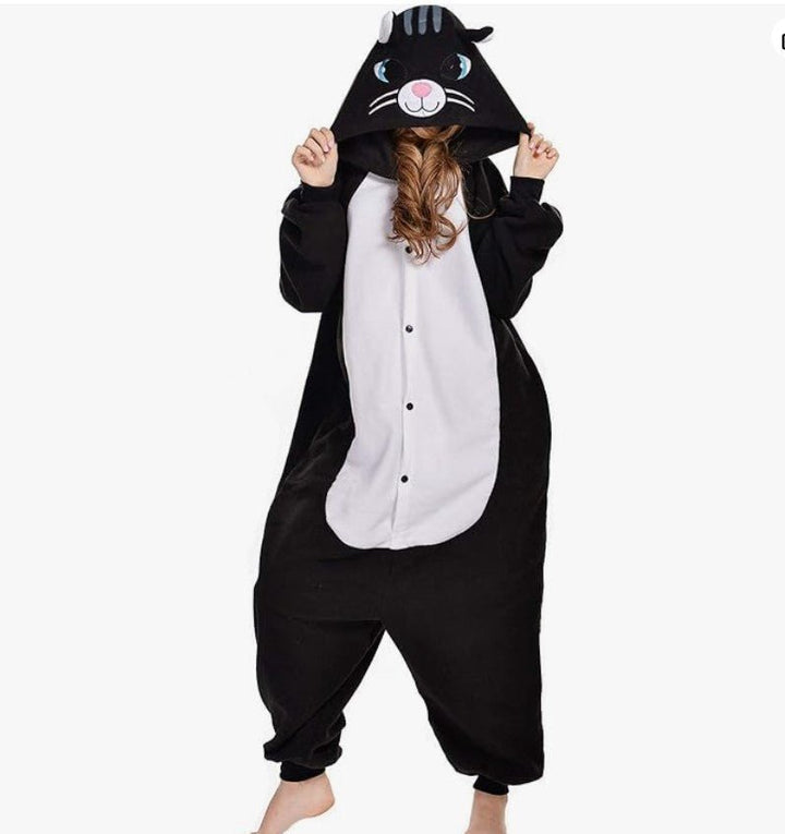 Adult Black Cat Animal Onesie - Everything Party