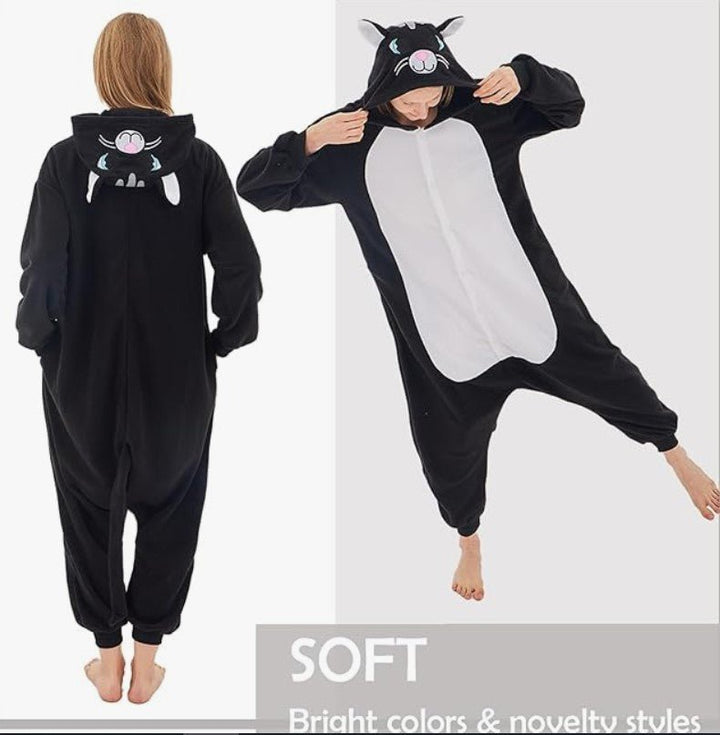 Adult Black Cat Animal Onesie - Everything Party