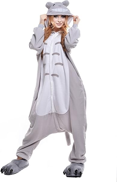Adult Cheese Grey Cat Animal Onesie - Everything Party