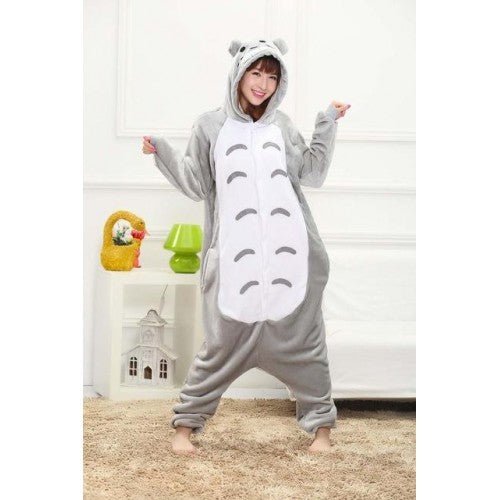 Adult Cheese Grey Cat Animal Onesie - Everything Party
