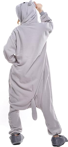 Adult Cheese Grey Cat Animal Onesie - Everything Party
