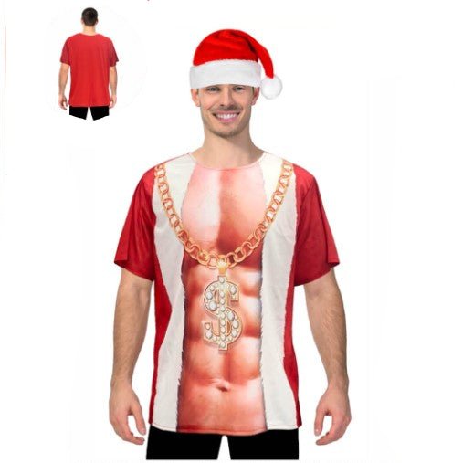 Adult Christmas Santa Bling T-Shirt - Everything Party