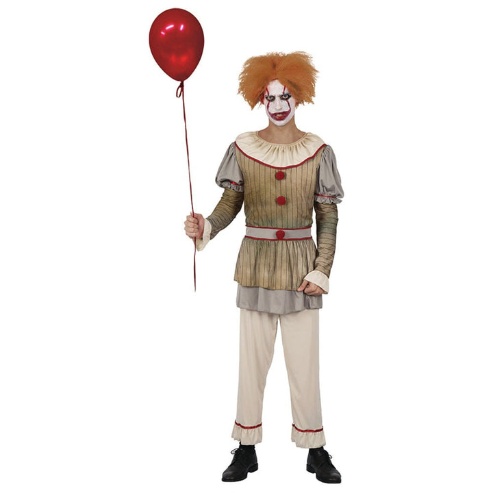 Adult Deluxe Evil Clown Man IT Costume - Everything Party