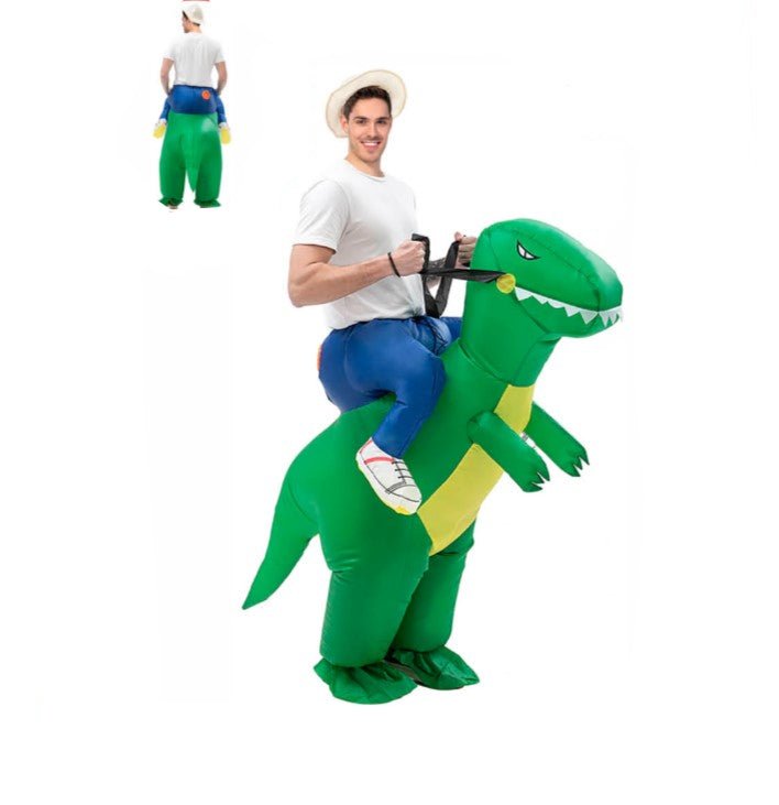 Adult Funny Inflatable Dinosaur Rider Costume - Everything Party