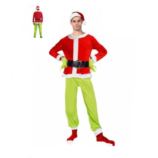 Adult Grumpy Santa Grinch Christmas Costume - Everything Party