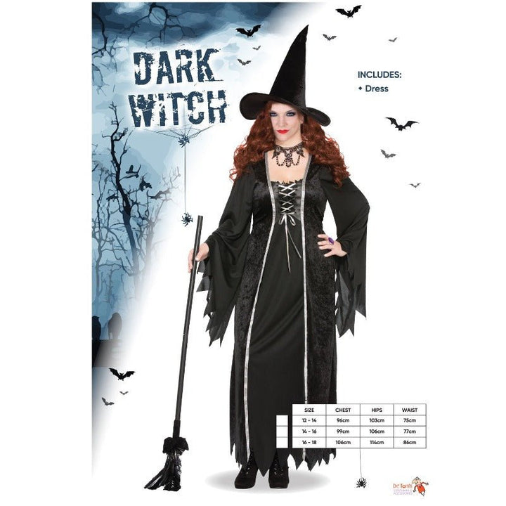 Adult Halloween Magic Dark Witch Costume - Everything Party