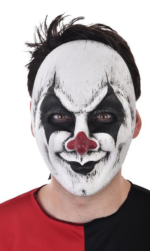 Adult Haunted Clown Latex Face Mask - Everything Party