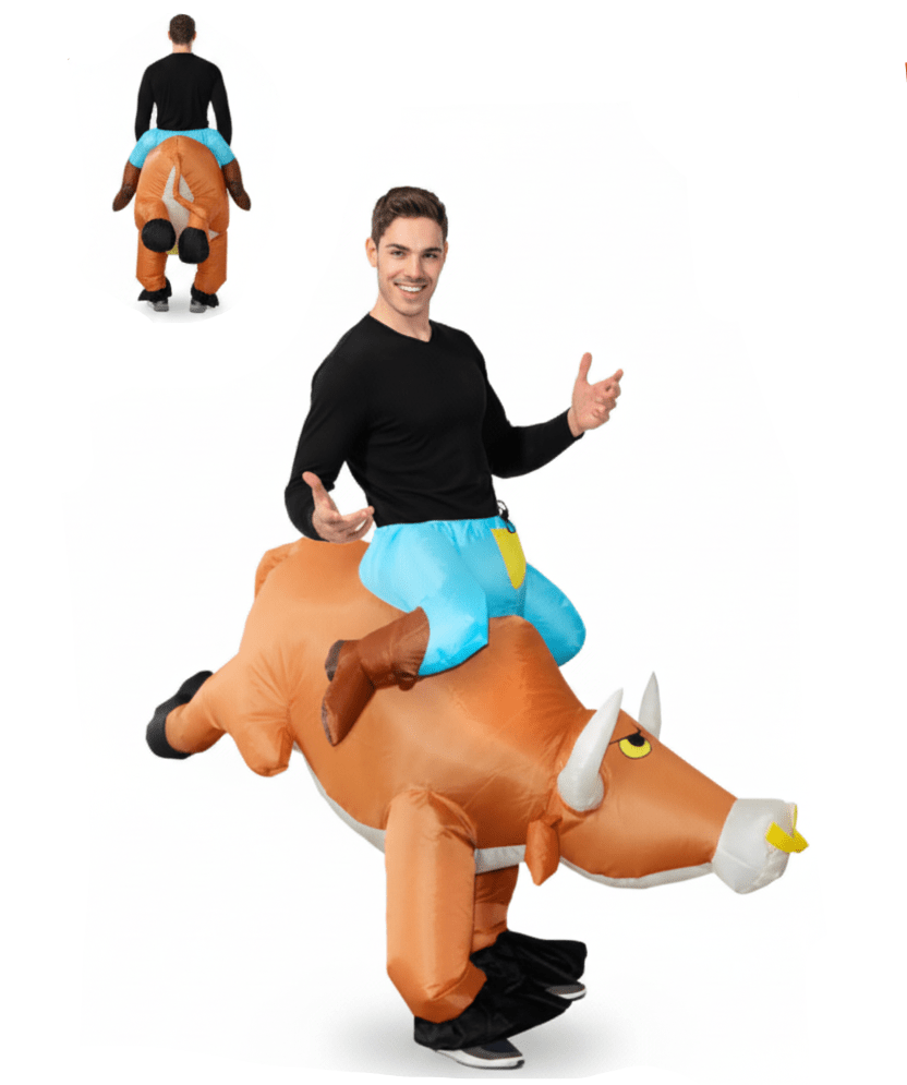 Adult Inflatable Bull Rider Novelty Costume – Everything Party