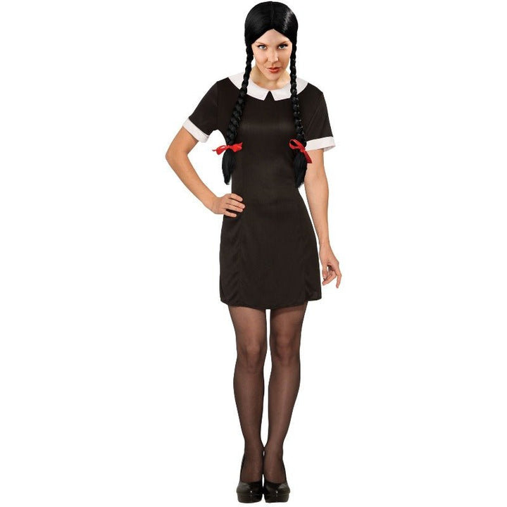 Adult Little Miss Wednesday Addams Family Style Costume - Everything Party