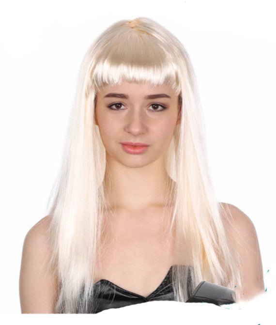 Adult Long Wig with Fringe - Blonde - Everything Party