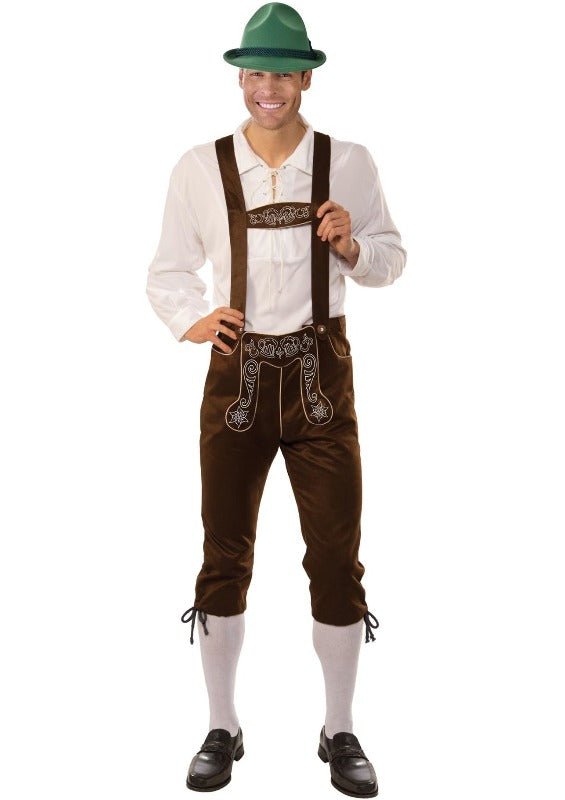 Adult Oktoberfest Traditional Germany Lederhosen Man Costume - Everything Party