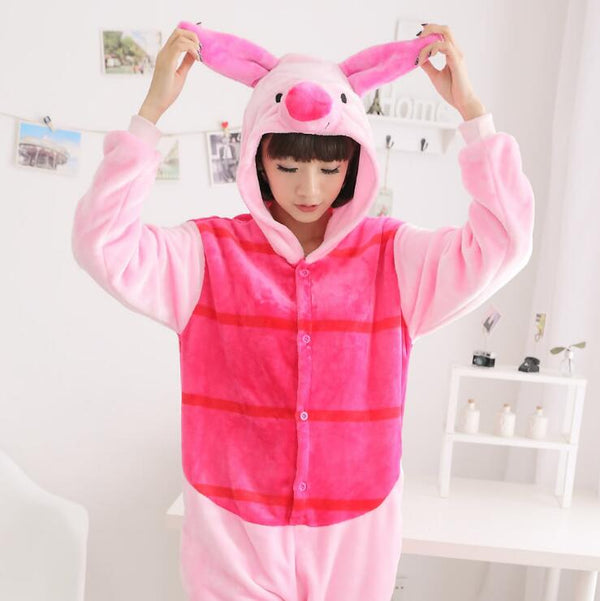 Adult Pink Pig Animal Onesie - Everything Party