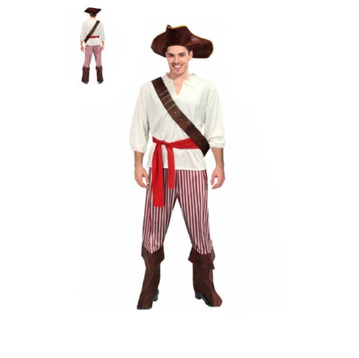Adult Pirate Lad Costume – Men’s Buccaneer Fancy Dress Outfit - Everything Party