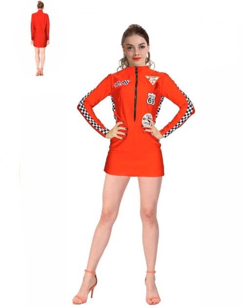 Adult Racing Car Girl Costume - Everything Party