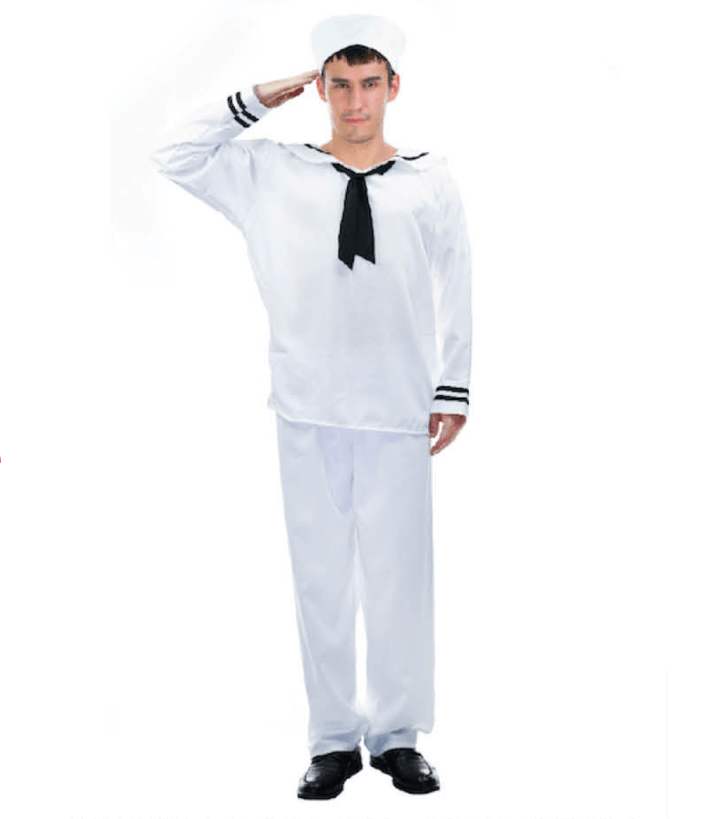 Adult Sailor Costume – Classic Navy Party Outfit - Everything Party