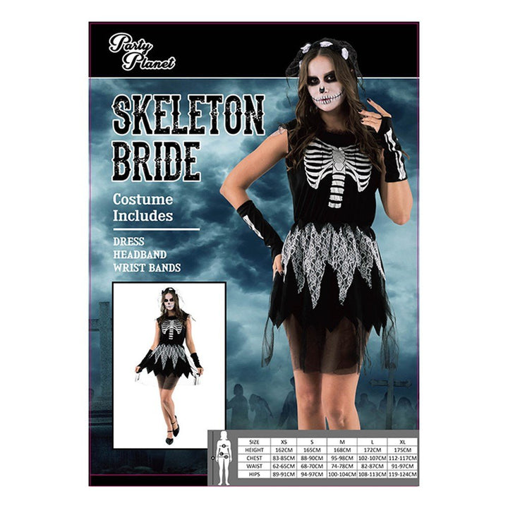 Adult Skeleton Bride Costume - Everything Party