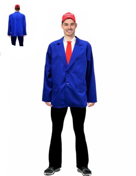 Adult Trump Style Blue Business Man Costume - Everything Party