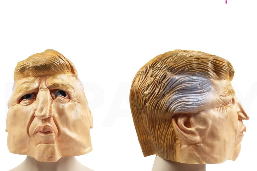 Full Head President Trump Mask – Soft Latex Adult Costume Mask ...