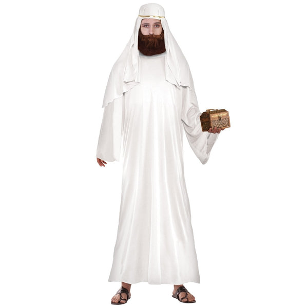 Adult White Wiseman Costume - Everything Party