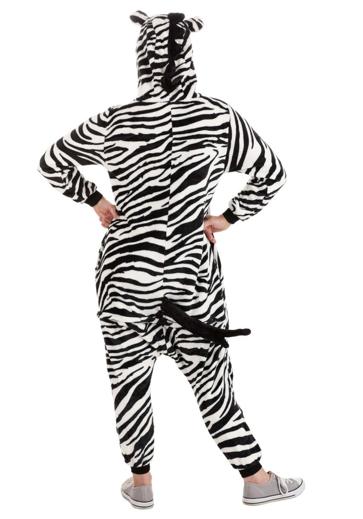 Adult Zebra Animal Onesie - Everything Party
