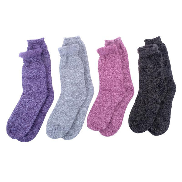 Adults Heat Control Premium Socks Thick Brushed Lining Crew Cut - Everything Party