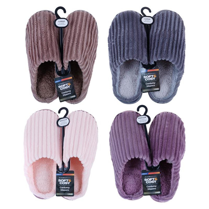 Adults Winter Slippers Slip On Cord - Everything Party