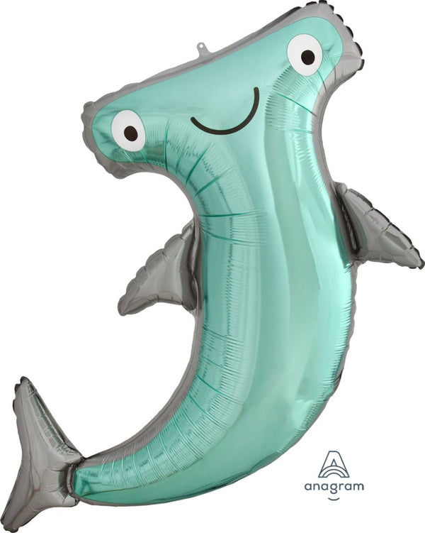 Anagram 104cm Supershape Hammerhead Shark Foil Balloon - Everything Party