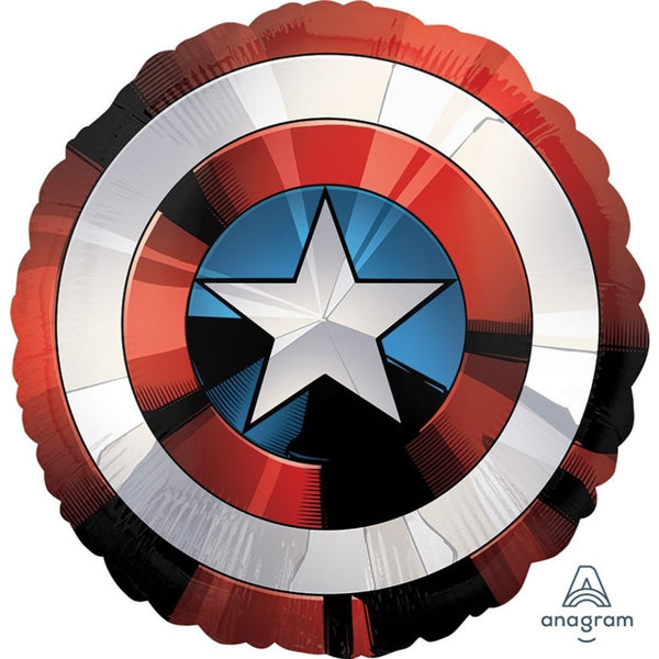 Anagram 71cm Supershape Captain America Shield Foil Balloon - Everything Party