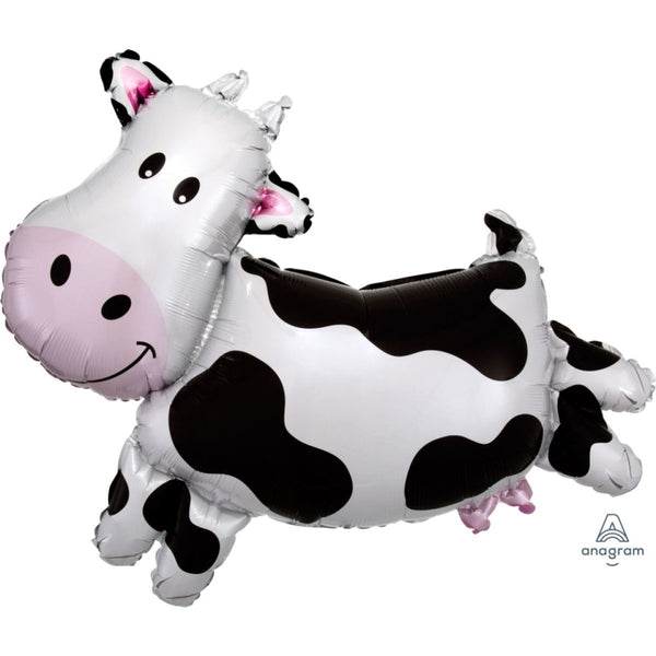 Anagram 73cm SuperShape Smiling Cow Foil Balloon - Everything Party