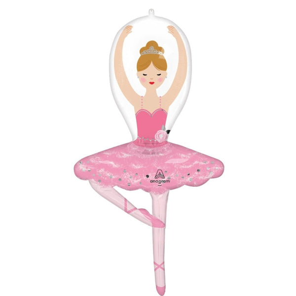 Anagram Ballerina Girl Shape Foil Balloon – 63 × 109 cm - Everything Party