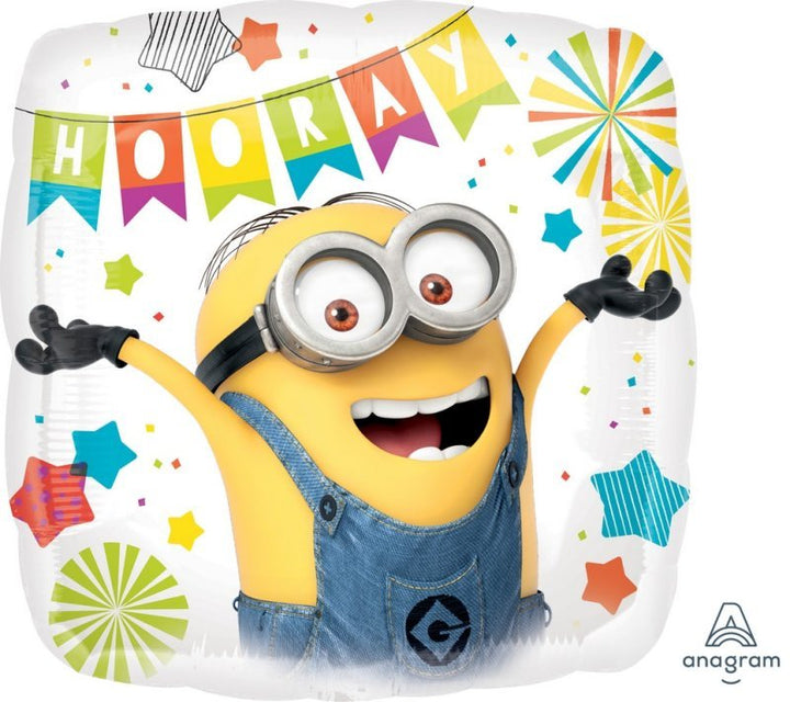 Anagram Despicable Me Minion Hooray 43cm Foil Balloon - Everything Party