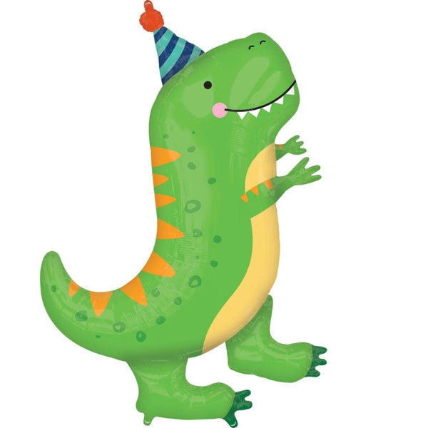Anagram Foil Supershape Baby Dinosaur T-Rex Balloon (66cm x 86cm) - Everything Party