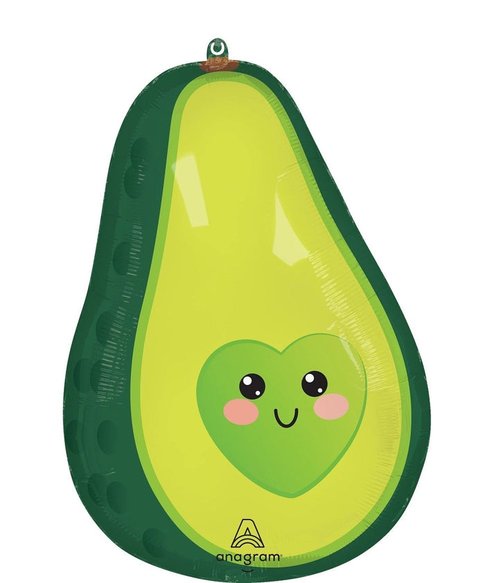 Anagram Food Friends Avocado Shape Foil Balloon (43cm x 60cm) - Everything Party