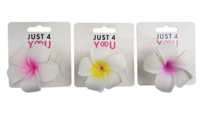 Assorted Hawaii Frangipani Hair Clip - Everything Party