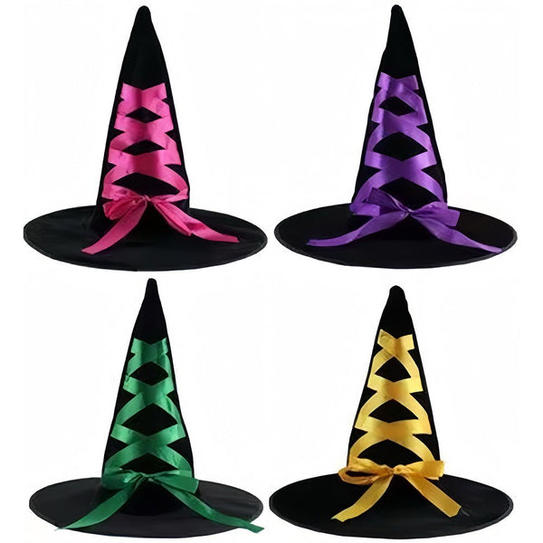 Assorted Witch Hat with Ribbons - Everything Party