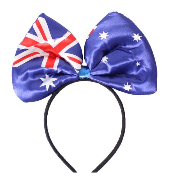 Aussie Headband with Australia Flag Bow - Everything Party