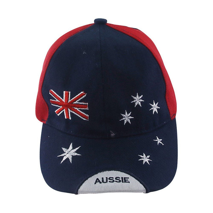Australia Day Aussie Blue Red Baseball Cap - Everything Party