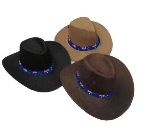 Australia Day Aussie Suede Feel Cowboy Hat - Everything Party