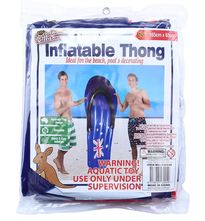 Australia Flag Design Inflatable Thong Pool Float 165cm x 65cm ...