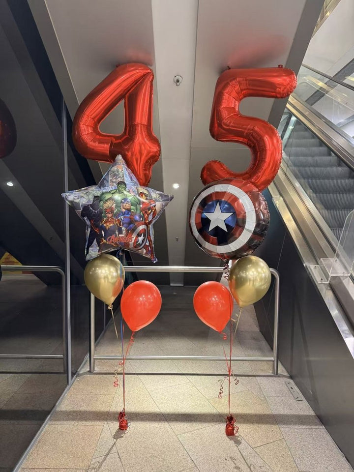 Avengers Theme Birthday Superhero Foil Helium balloon Bouquet - Everything Party