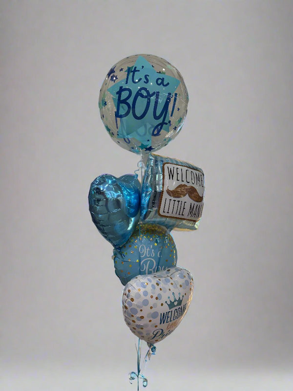 Baby Shower It's a Boy Foil Helium Balloon Bouquet - Everything Party