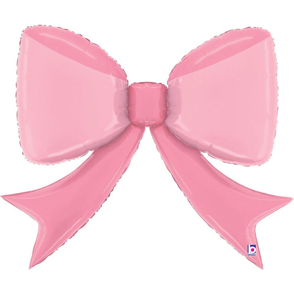 Betallic 41" Pretty Pink Bow Shape Foil Balloon – 104cm - Everything Party