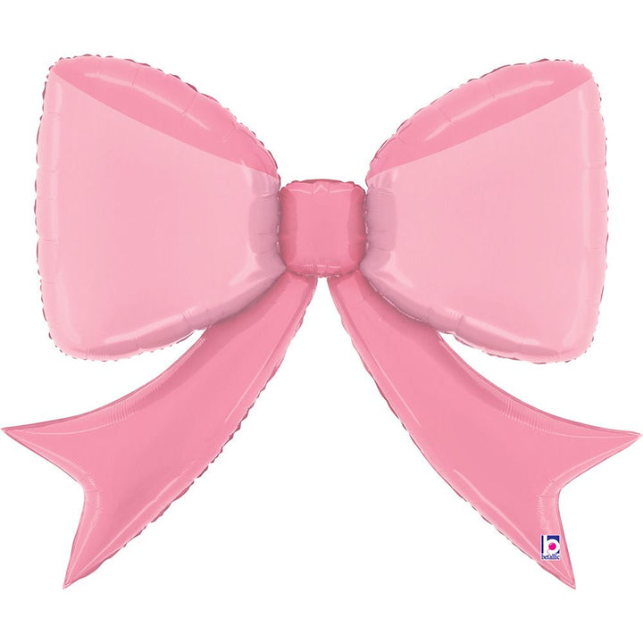 Betallic 41" Pretty Pink Bow Shape Foil Balloon – 104cm - Everything Party