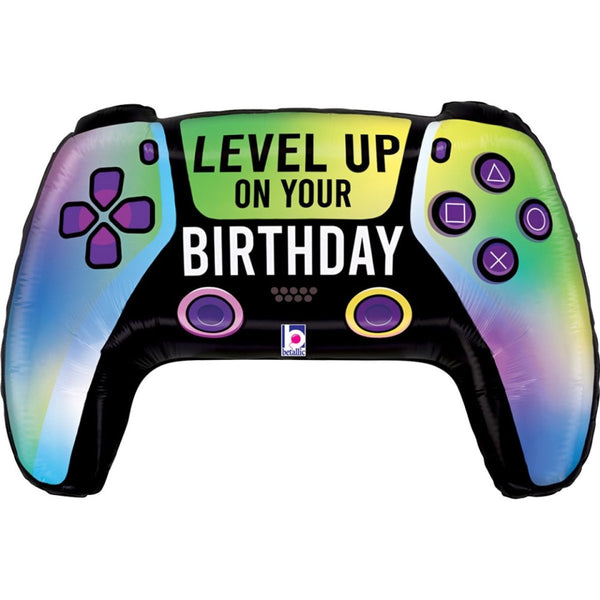 Betallic 76cm Vivid Game Controller Shape Foil Balloon - Everything Party
