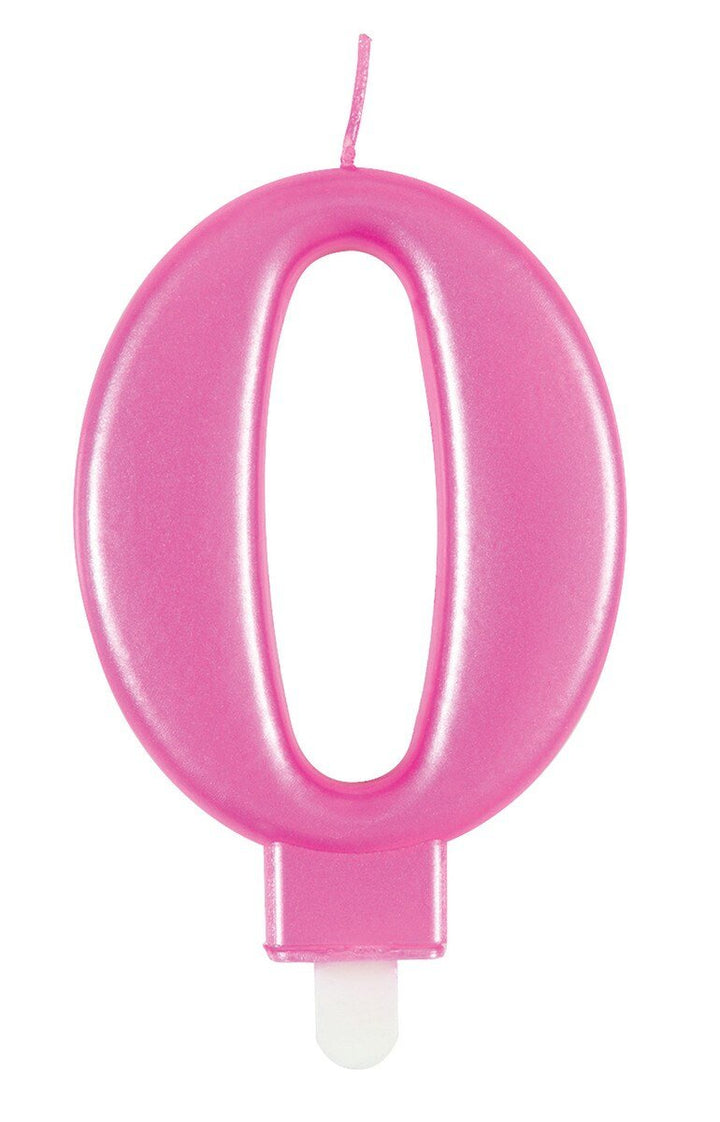 Birthday Candle Single Number - Metallic Pink - Everything Party