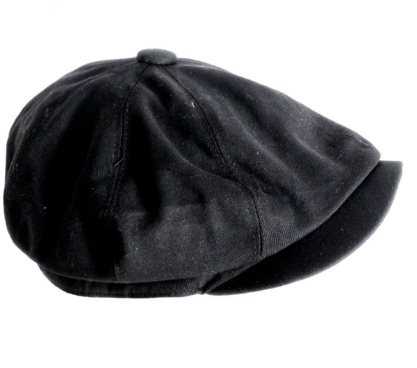 Black Grandpa Newsboy Cap – Vintage Old Man Costume Hat - Everything Party