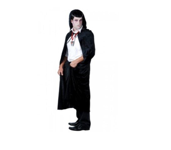 Black Velvet Hooded Cape – Adult - Everything Party