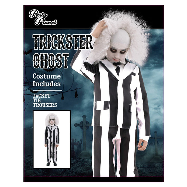Boy Beetlejuice Trickster Ghost Costume - Everything Party